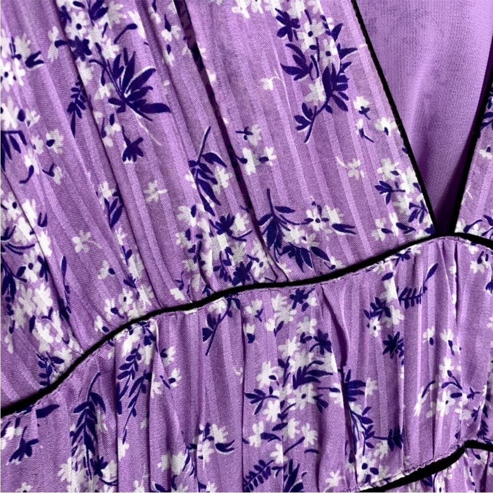 Ulla Johnson Joan Silk Lilac Cotton Floral Midi Dress Size 2 NWOT - Picture 11 of 13